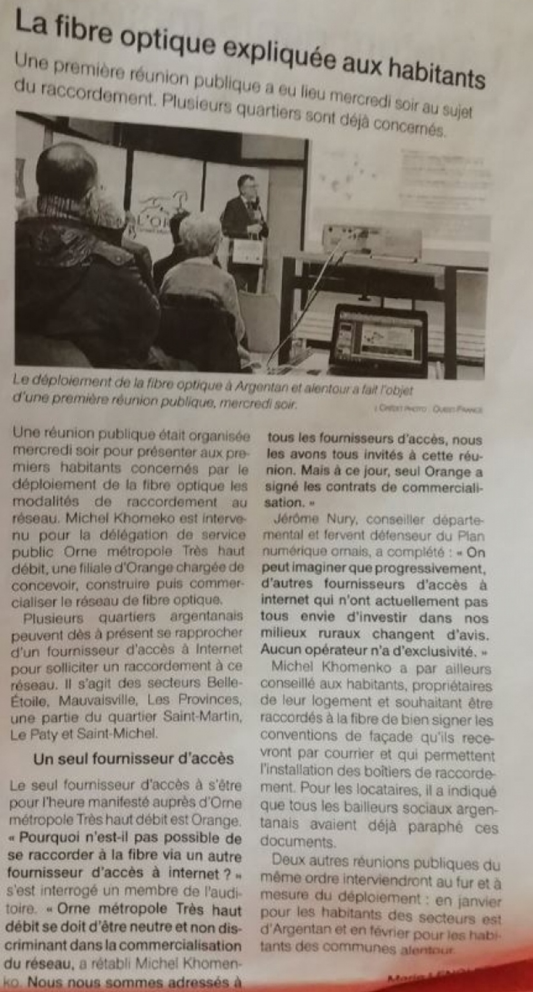 Type source : Journal - Crédit Ouest France du 14/12/2018