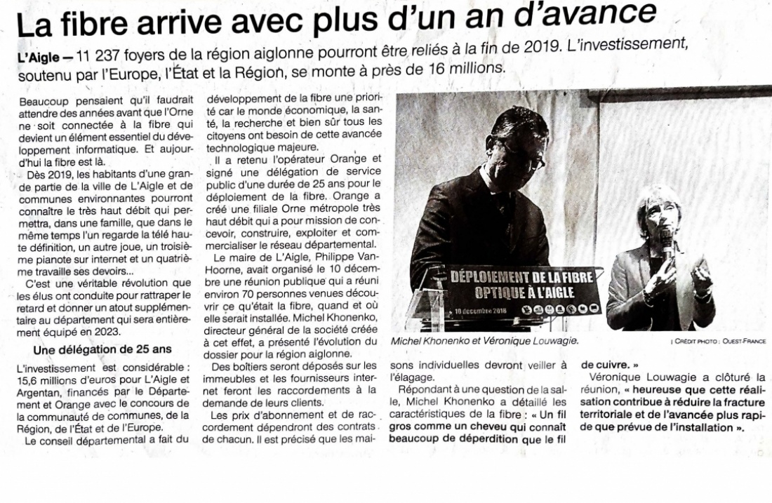 Type  source : Journal - Crédit Ouest France du 14/12/2018